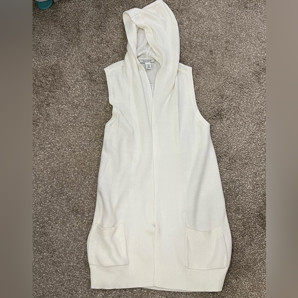 Hooded Knit Sweater Vest